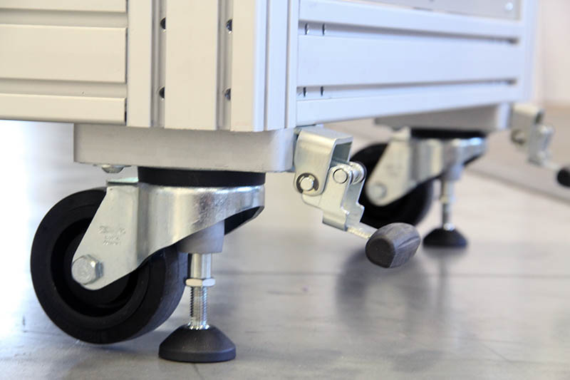 Fixed Position Caster Wheels